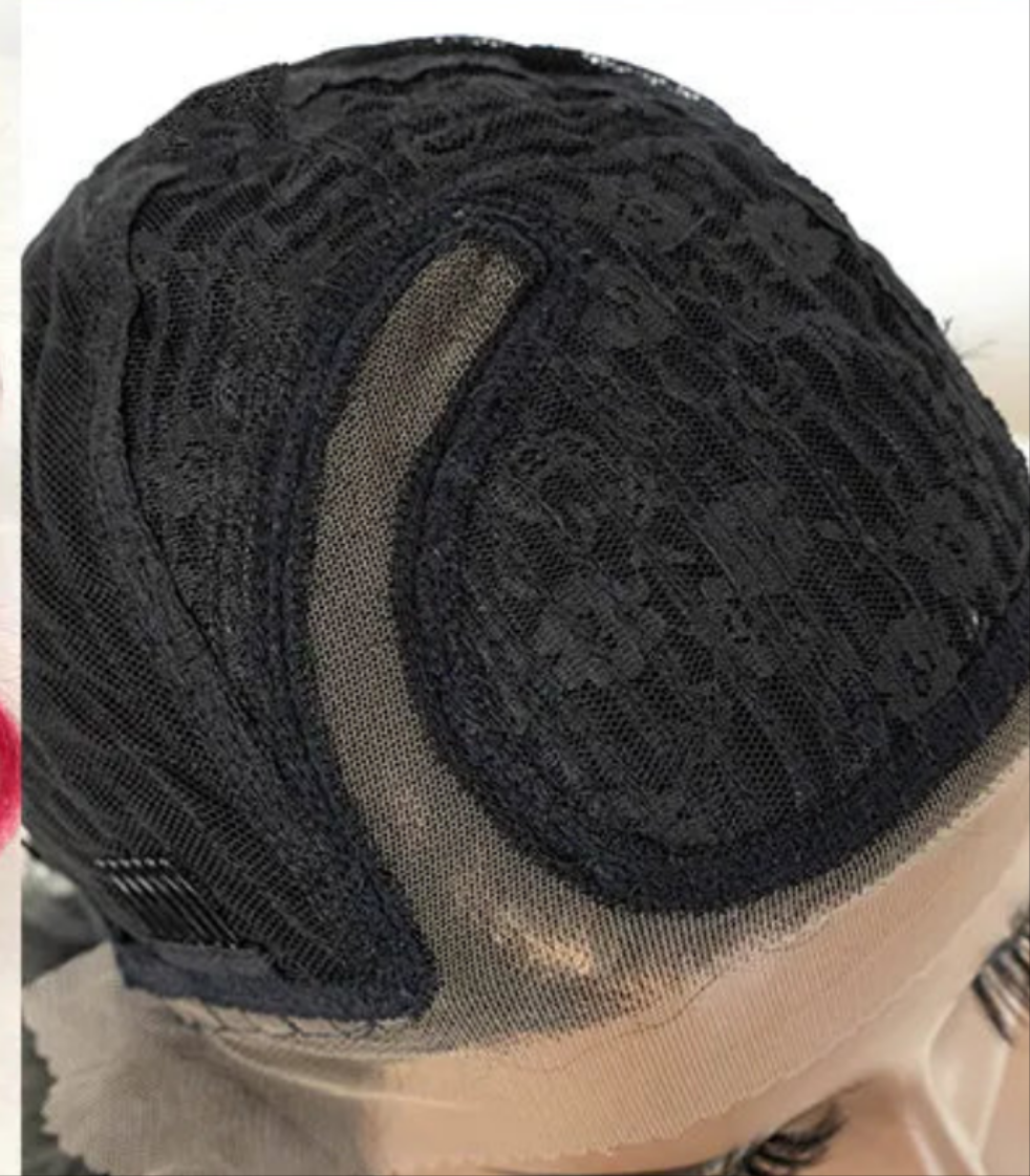 26" Body Wave C Part Synthetic Lace Front Wigs Ombre Brown Blonde Rose Red Colored Lace Front Wig