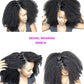 Kinky Curly Virgin Russian Human Hair Extensions  Clip-In Water Wave