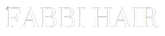 FABBI HAIR logo in black text on a white background