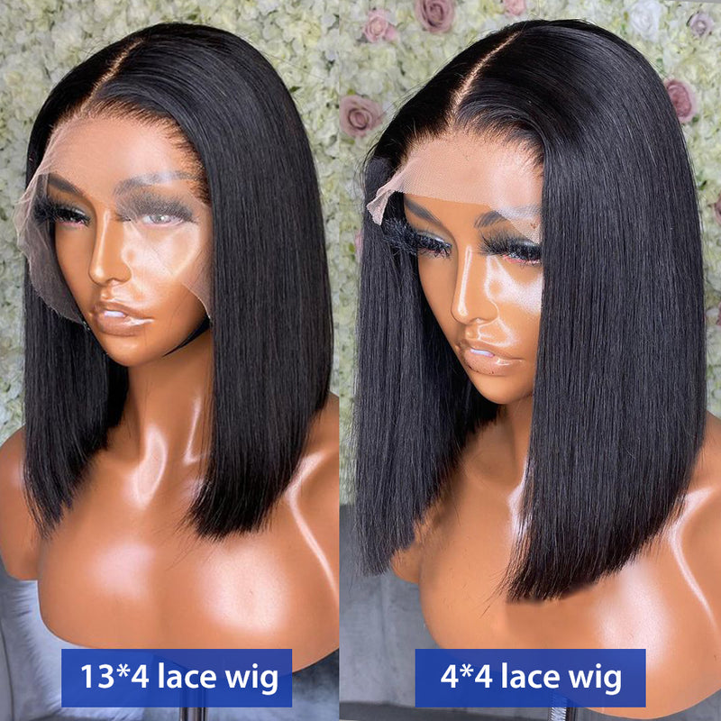 Lexi Wig Lace Front Straight Brazilian BOB  Pre Plucked Lace Wig