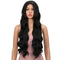 Body Wave Synthetic Lace  Part Wig Black 28 Inch Middle Part