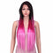 Synthetic  Long Straight  Pink Ombre  Side Part Wig